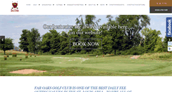 Desktop Screenshot of faroaksgolf.com