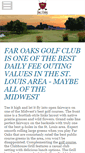 Mobile Screenshot of faroaksgolf.com